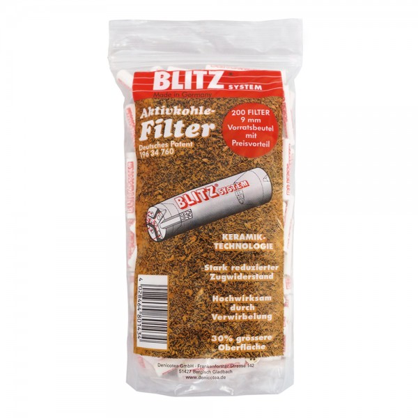 Pfeifenfilter 9mm Aktivkohle